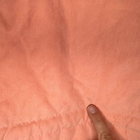 Unbranded Peach Parka Jacket Women's Size Large Long Sleeve Full Zip Snap Button - Picture 5 of 13